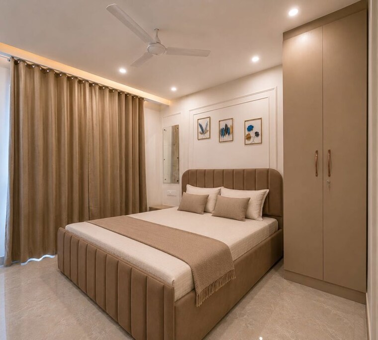 Bedroom, sushant lok i 1 Bedroom 600 Sq.Ft. Builder Floor In Sushant Lok I Gurgaon 10714930