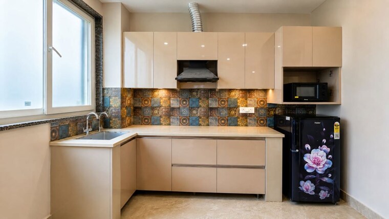 Kitchen, sushant lok i 1 Bedroom 600 Sq.Ft. Builder Floor In Sushant Lok I Gurgaon 10714930