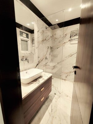 Bathroom in 4 BHK Builder Floor at Ansal Plaza Sector-23, Sector 23 – for Rent