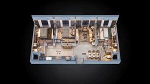 Floor Plan in 1 BHK Apartment at Concrete Sai Swaroop, Chembur – for Sale