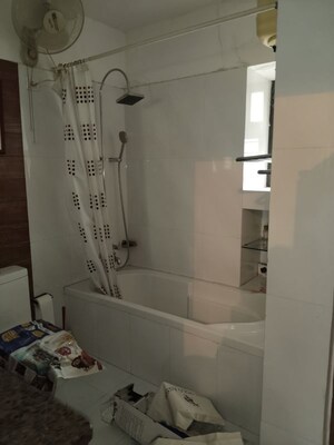 Bathroom in 3 BHK Builder Floor at Jasola – for Rent