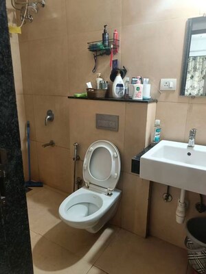 Bathroom in 1 BHK Apartment at Agarwal Residency CHS, Nalasopara East – for Rent