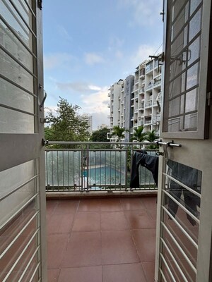 Balcony in 2 BHK Apartment at Spring Fields Apartment, Kothrud – for Rent