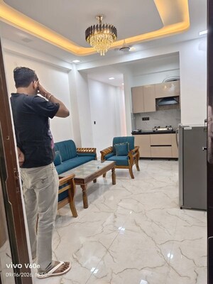 Living Room in 2 BHK Builder Floor at Chattarpur – for Rent