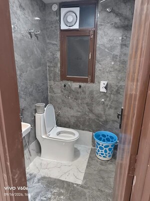 Bathroom in 2 BHK Builder Floor at Chattarpur – for Rent