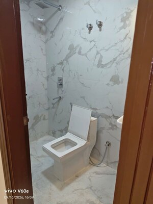 Bathroom in 2 BHK Builder Floor at Chattarpur – for Rent
