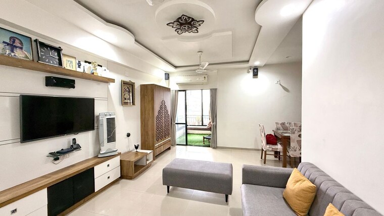 Living Room, bopal 3 Bedroom 1800 Sq.Ft. Apartment In Bopal Ahmedabad 10715113