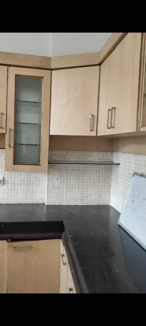 Kitchen in 3 BHK Apartment at Mapsko Krishna Apra Gardens, Vaibhav Khand – for Rent