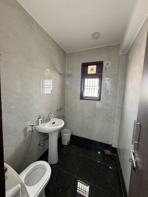 Bathroom in 1 BHK Builder Floor at Chattarpur – for Rent