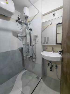 Bathroom in 2 BHK Apartment at Anmol Tower, Goregaon West – for Rent