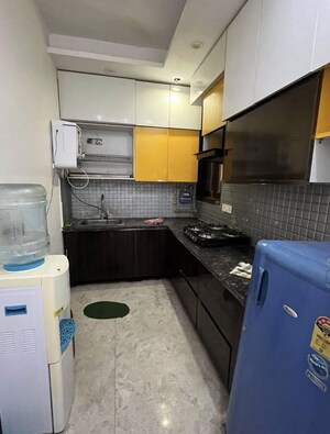 Kitchen in 2 BHK Builder Floor at Ramesh Nagar – for Rent