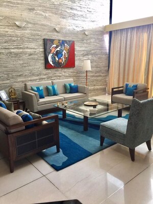 Living Room in 5 BHK Apartment at DSK Durgamata Towers, Cuffe Parade – for Rent