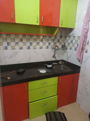 Kitchen in 1 BHK Apartment at Neelkanth Sparkle, Ghansoli – for Rent