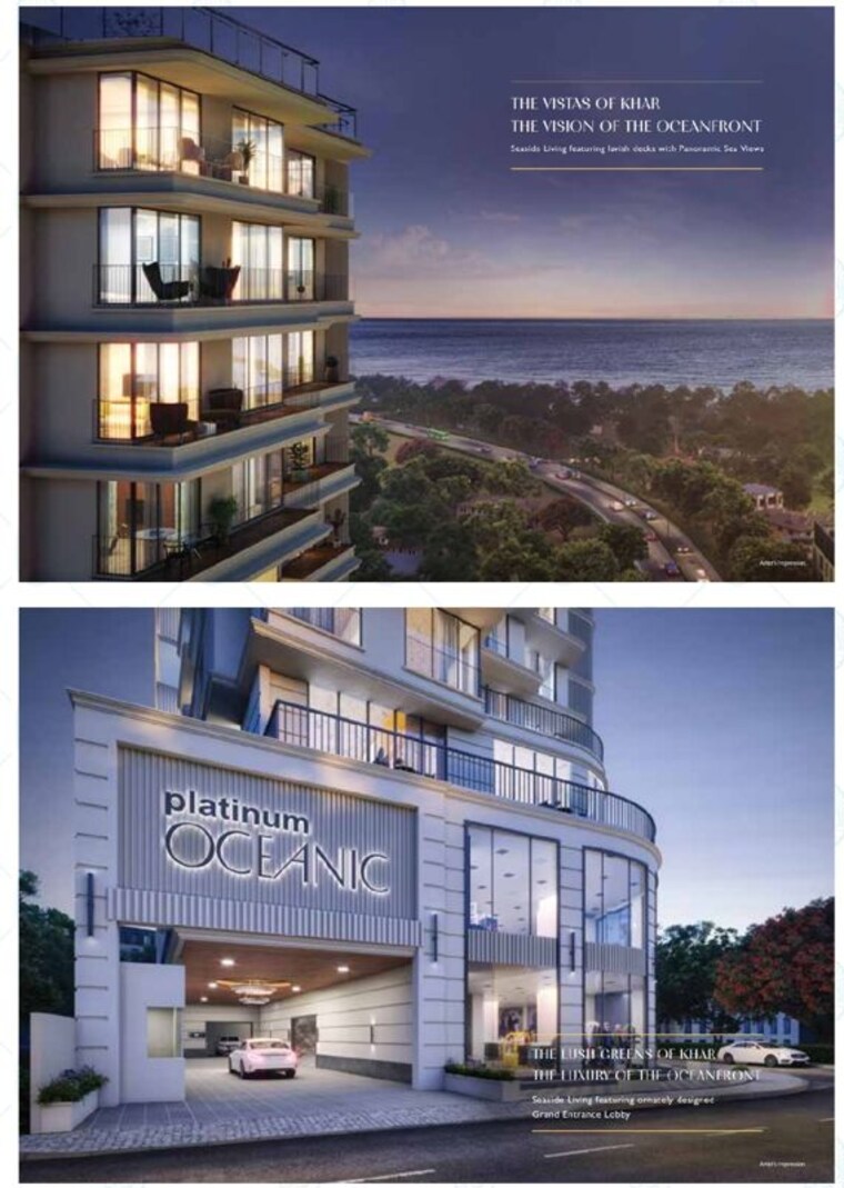Exterior View, platinum-oceanic 2 Bedroom 700 Sq.Ft. Apartment In Khar West Mumbai 10715469