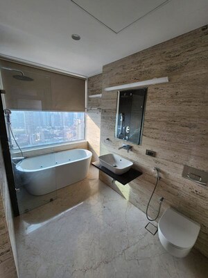 Bathroom in 3 BHK Apartment at Marathon Monte South, Byculla West – for Sale