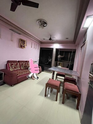 Living Room in 2 BHK Apartment at Bileshwar Tower, Mulund West – for Rent