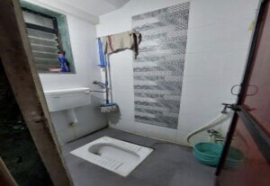 Bathroom in 2 BHK Apartment at Laxmi Park Phase 1 A Wing, Lokmanya Nagar – for Rent
