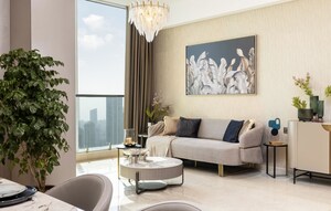 Living Room in 2 BHK Apartment at Marathon Monte South, Byculla West – for Sale