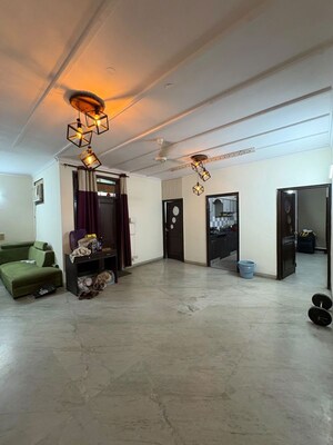Living Room in 3 BHK Builder Floor at Sushant Lok I – for Rent