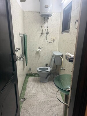 Bathroom in 3 BHK Builder Floor at Hauz Khas – for Rent
