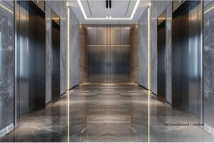 Building Lobby in 3 BHK Apartment at The Trilight, Kokapet – for Sale