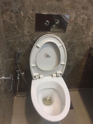 Bathroom in 2 BHK Apartment at L&T Crescent Bay T2, Parel – for Rent