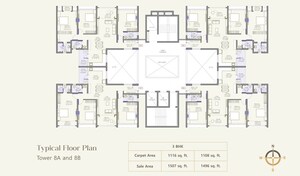 Floor Plan in 2 BHK Apartment at Kondhwa Budruk – for Sale