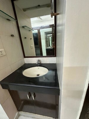 Bathroom in 4 BHK Builder Floor at Chattarpur – for Rent
