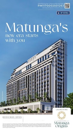 2 BHK Apartment For Sale in JP Codename Matunga Origins