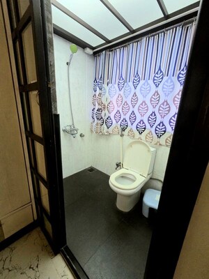 Bathroom in 2 BHK Apartment at Cosmopolitan Apsara Apartment, Pali Hill – for Rent