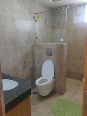 Bathroom in 4 BHK Apartment at Jyoti Banjara, Banjara Hills – for Rent