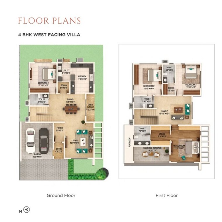 Floor Plan, adarsh-welkin-park 5 Bedroom 6100 Sq.Ft. Villa In Sarjapur Road Bangalore 10716070