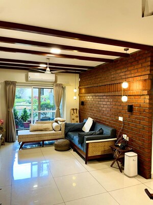 Living Room in 4 BHK Apartment at Brigade Lakefront, Whitefield – for Sale