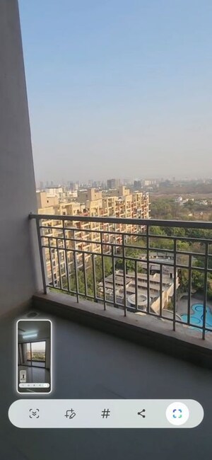 Balcony in 2 BHK Apartment at Brahma F Residences, Kalyani Nagar – for Rent