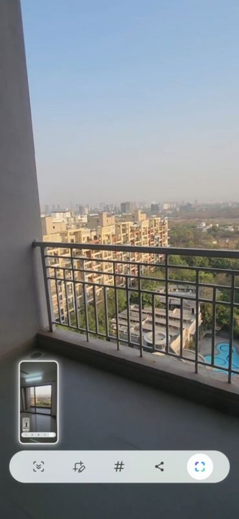 Balcony, brahma-f-residences 2 Bedroom 1125 Sq.Ft. Apartment In Kalyani Nagar Pune 10716206