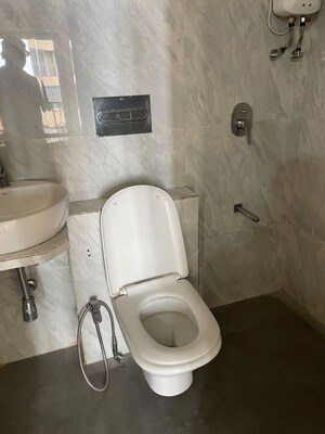 Bathroom in 1 BHK Apartment at Vasudev Sky High, Mira Road – for Rent