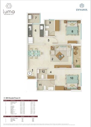 2 BHK Apartment For Sale in Dynamix Luma, Andheri East