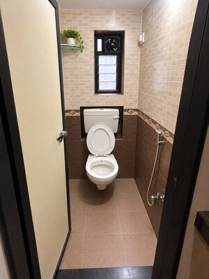 Bathroom in 1 BHK Apartment at Charkop Kshitij CHS, Kandivali West – for Rent