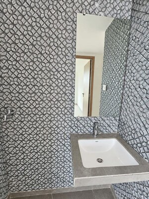 Bathroom in 2 BHK Apartment at Tharwani Majestic Towers, Kalyan West – for Sale