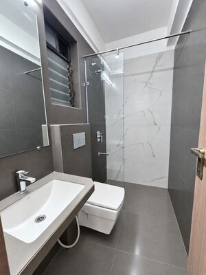 Attached Bathroom in 2 BHK Apartment at Tharwani Majestic Towers, Kalyan West – for Sale