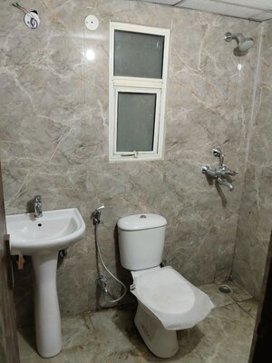Bathroom in 3 BHK Apartment at Panchsheel Wellington, Dundahera – for Sale