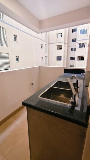 Kitchen in 3.5 BHK Apartment at Adarsh Lakefront Phase 2, Marathahalli Orr – for Rent