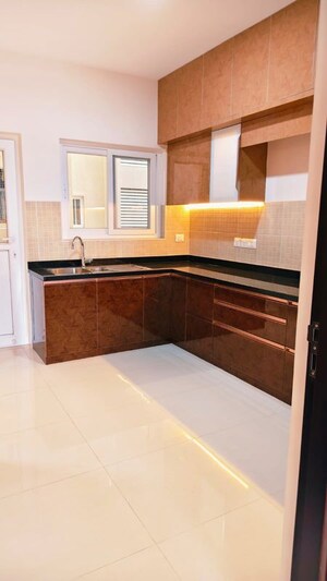 Kitchen in 3.5 BHK Apartment at Adarsh Lakefront Phase 2, Marathahalli Orr – for Rent