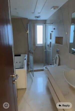 Bathroom in 4 BHK Builder Floor at Panchsheel Park – for Rent