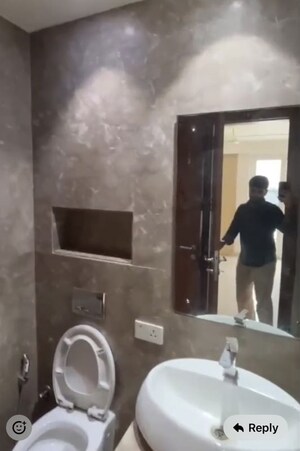 Bathroom in 4 BHK Builder Floor at Panchsheel Park – for Rent