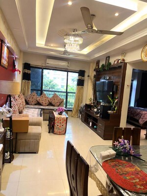Living Room in 2 BHK Apartment at Balaji Heights Kharghar, Kharghar – for Rent
