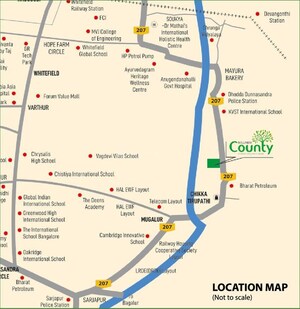  Plot – Map Location View at Bollineni County, Chikka Tirupathi - for Sale