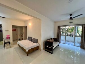 Living Room in 2 BHK Apartment at Shriram Nagar CHS, Aundh – for Rent