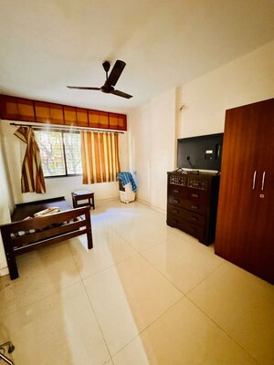 Living Room in 2 BHK Apartment at Shriram Nagar CHS, Aundh – for Rent