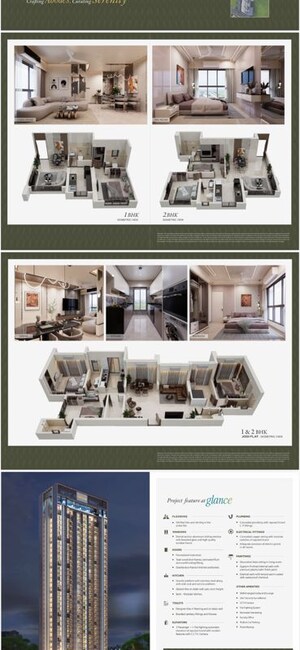 Floor Plan in 1 BHK Apartment at Balaji Serenity, Mira Road East – for Sale